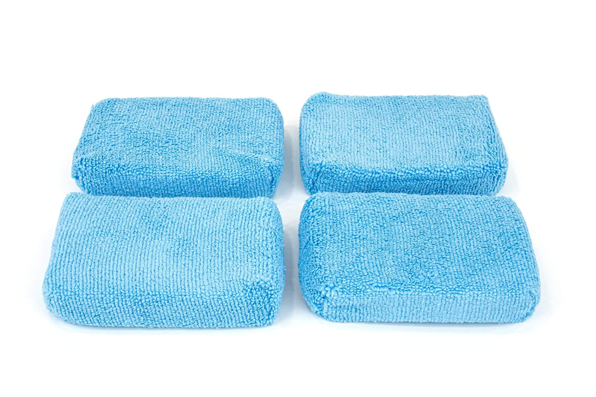 Autofiber Sponge Blue [Block Sponge Thin] Microfiber Applicator Pad (5 in. x 3.5 in. x 0.75 in.) 4 Pack