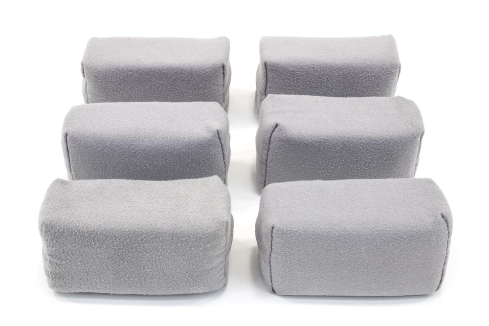 Autofiber Sponge Gray [Appli-Coat] Microfiber Ceramic Coating Applicator Pad (3 in. x 1.5 in. x 1.5 in.) 6 pack