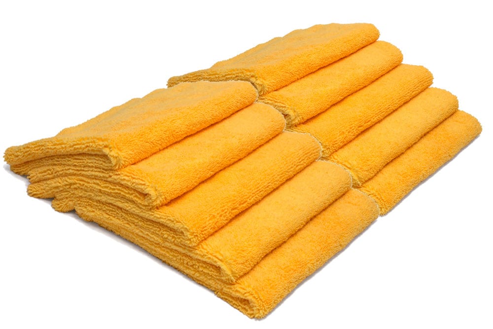 Autofiber Towel Gold BULK BUNDLE [Elite] Edgeless Microfiber Detailing Towels (16 in. x 16 in. 360 gsm) 10 pack