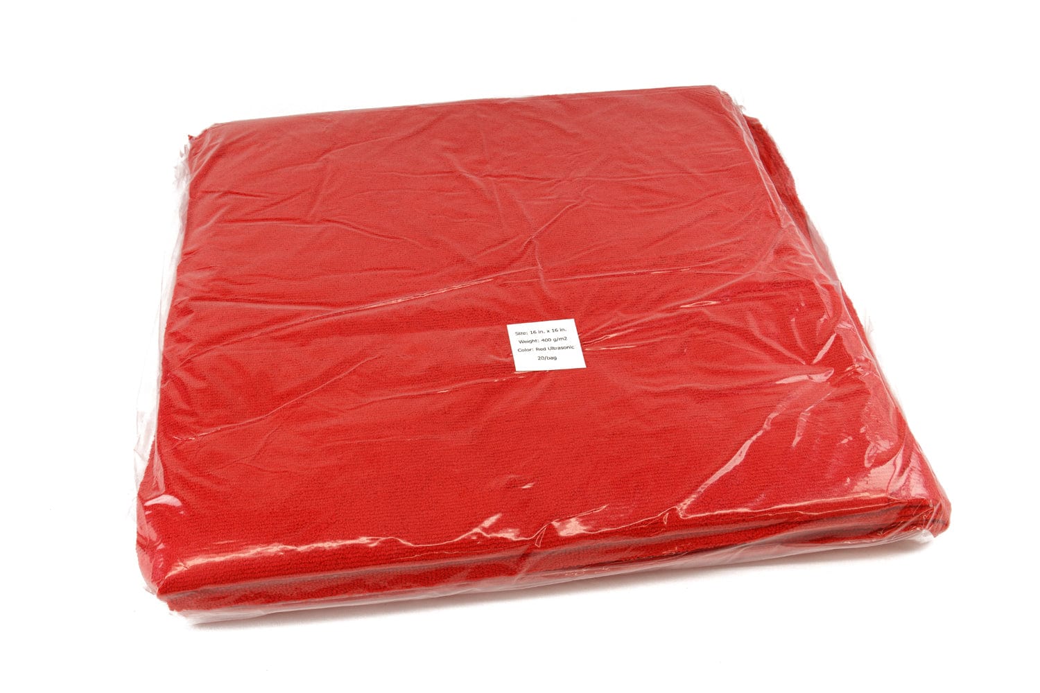 Autofiber Towel [Utility 400v] Edgeless Microfiber Cleaning Towel 16"x16" - 20/Vacuum Pack