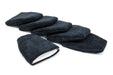 Autofiber Mitt Black [Finger Applicator] Microfiber Fingertip Mitt Applicator (5 in. x 4 in.) 6 pack