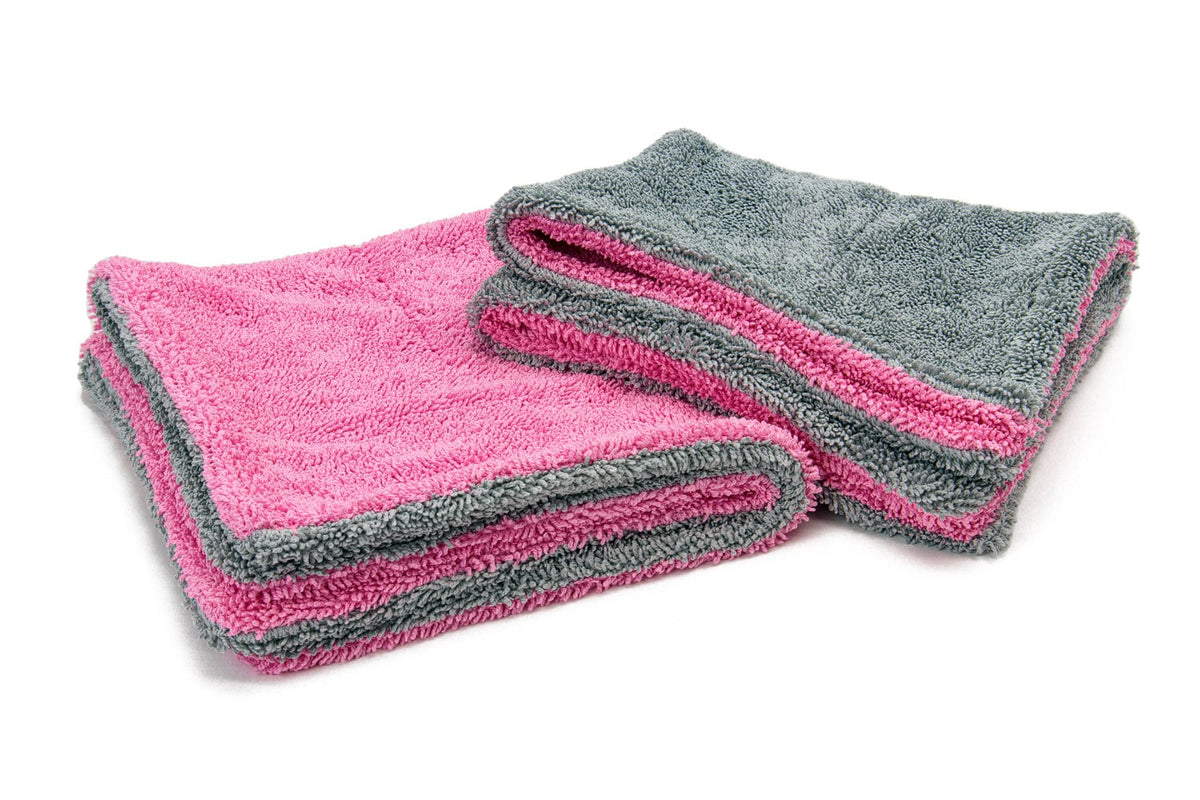 Autofiber Microfiber Towel Pack | Microfiber Detailing Rags, Pink/Gray